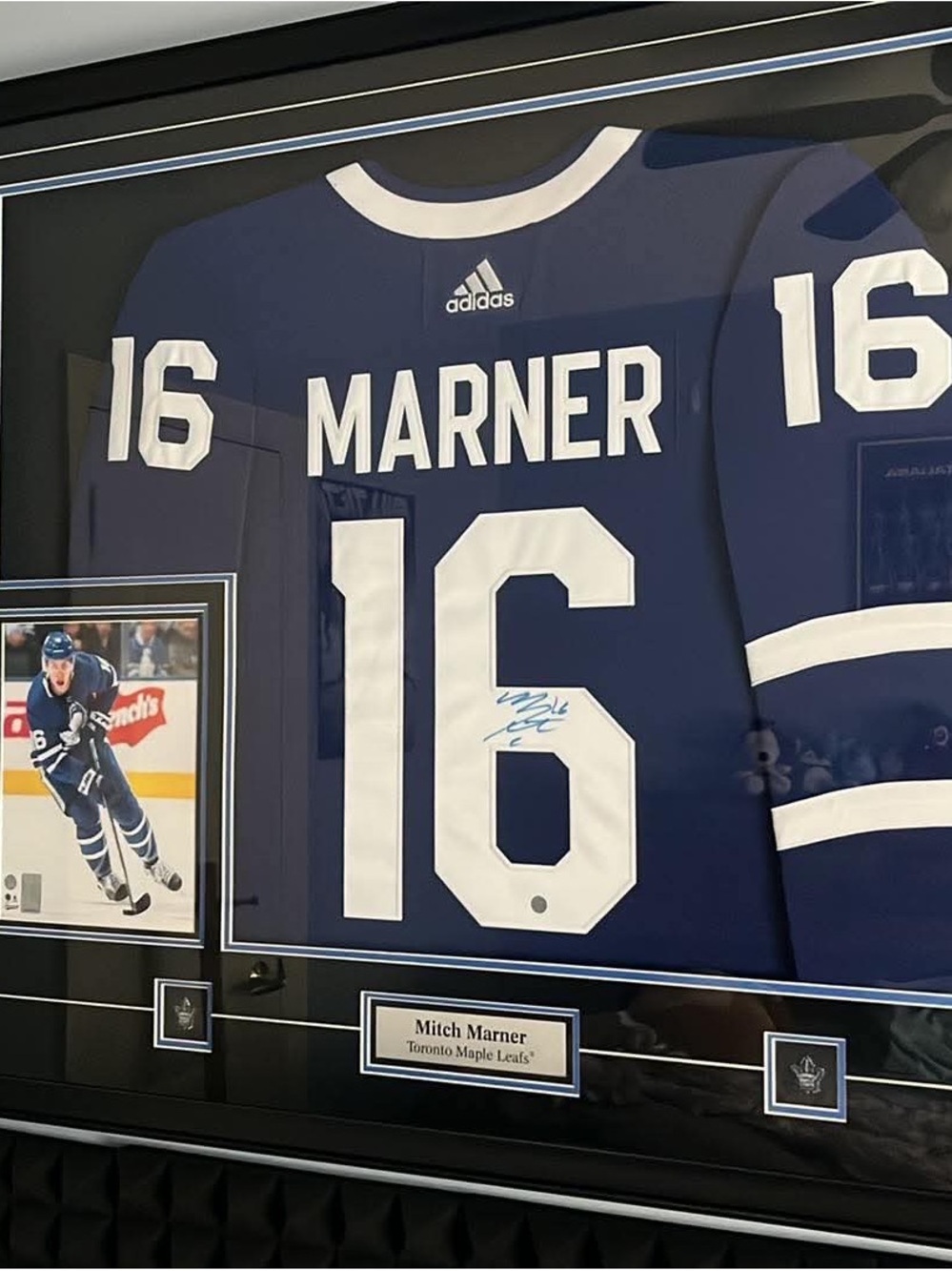 Mitch Marner Signed Framed Jersey